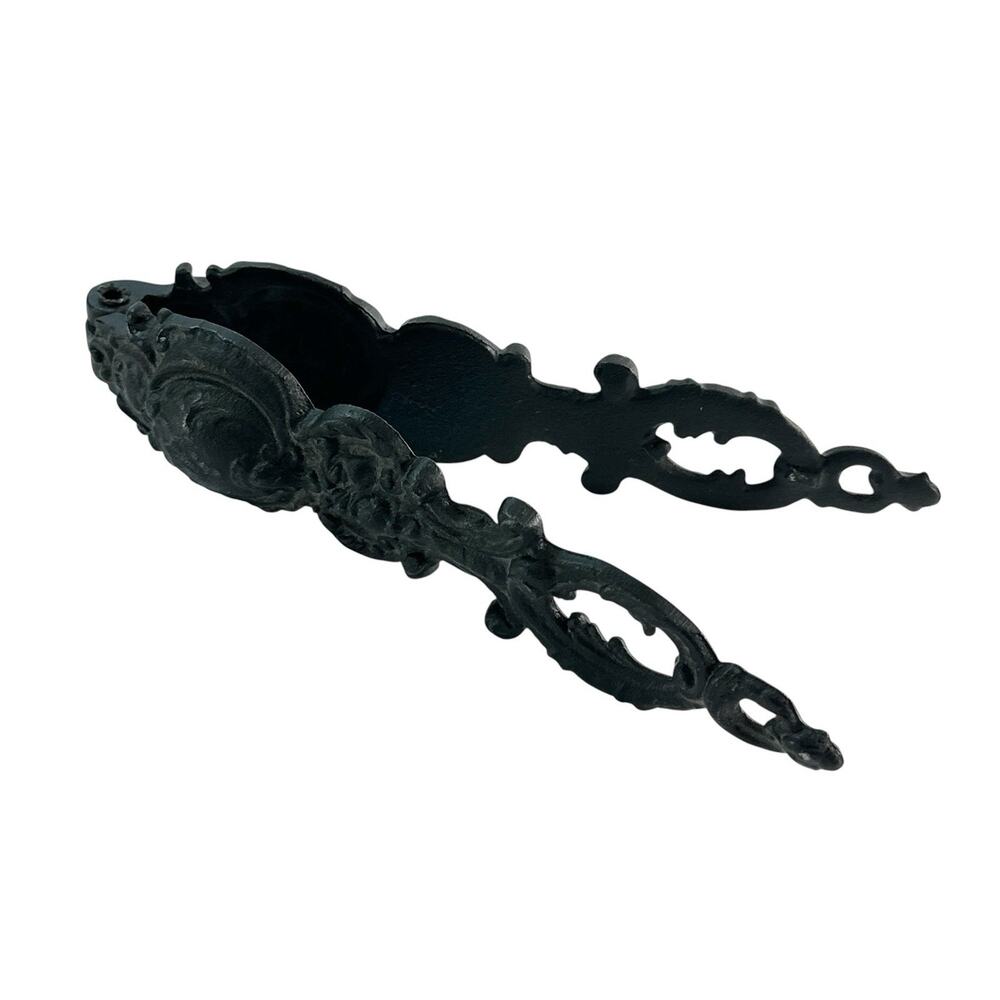 Vintage Ornate Cast Iron Nutcracker 7” Victorian Style Handheld Kitchen Tool - Picture 2 of 5